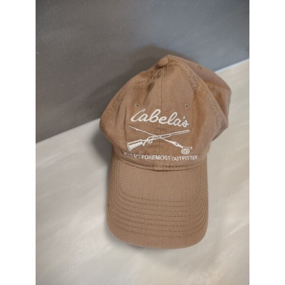 Cabela's Other - Cabelas Embroidered Tan Strapback Adjustable Hat Cap Baseball Fishing Hunting